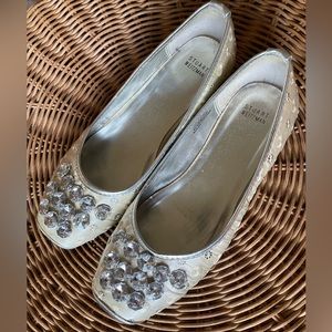Stuart Weitzman satin ballet flats